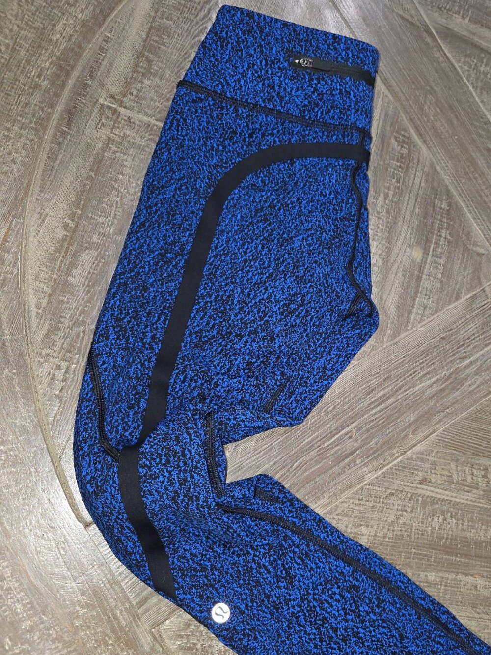 Lululemon Black & Blue Leggings Sz 4